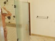 SPYFAM Stepdaughter Sneaks Into Shower With Stepdad