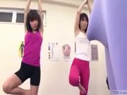 Japanese erection at the gym
