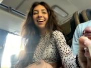 Public Cock Jerking Off On A Bus Full Of People - Made Him Cum Hard By Hand! - Cock Flashing