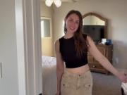 Had a friend over to watch me fuck and my pussy gets destroyed by a huge cock