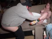 Hard Fucked Friend's Busty Girlfriend At House Party And Made Her Squirt