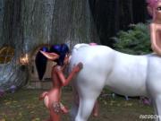 Centaur Things 3 - Rise of The Doe! - A Futanari Doe Visits Fira To Learn The Art of BREEDING!!!