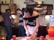 Brunette Getting Fucked In The Kitchen