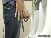 Twink is Caught Looking at Cock in School Bathroom