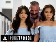 PURE TABOO Asian Stepsisters Lulu Chu & Kimmy Kimm Fulfill Their Stepdad's Doppelganger Fantasy