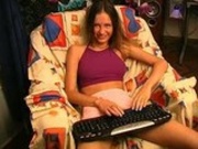 Whore Masturbates In Front Of The Camera