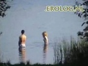 Voyeur spy cam caught couple in the lake