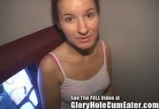 Katie Preacher's Daughter Sinfully Sucking Cock at the Gloryhole