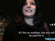 PublicAgent Black haired amateur strips off for fake advertising job