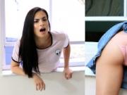 Step Sis Alexis Deen Gets Her Pussy Fucked While Stuck Through The Window - SisLovesMe Full Scene