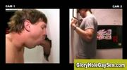 Gay straight guy blowjob at gloryhole