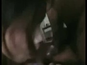 Asian Slut sucks big black cock