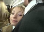 Schoolgirl Handjob on Bus