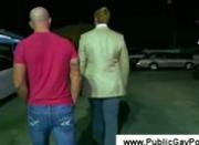 Cheeky car sales man sucks gays cock