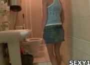 Hot baby feels fresh jizz of fellow