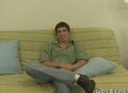 Andy busting his nuts on sofa 1