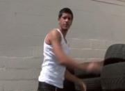 Horny gay guy can resist some straight