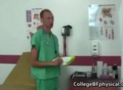 Ryan gets his college cock examined