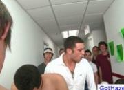 Group of guys gay hazing action by gothazed