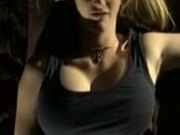 Girl with massive tits masturbating to orgasm