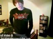 twink masterbation on bed