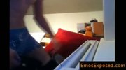 Very cute teenage gay emo wanking his cock in front of webcam By EmosExposed