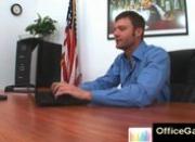 3 sexy gay studs at the office kissing