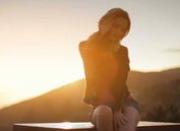 hot blonde and masturbation on sunset