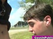 Gay nature lovers fucking outdoors