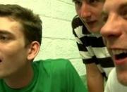 New guys made to put cocks in their mouths and suck it