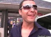 Dude getting his ass fucked in public