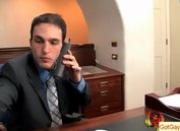 Blond guy sucking his boss for pay raise