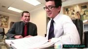 Seth having some gay porn fun with colleague By WorkingCock