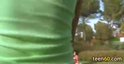 three pretty young girls play together