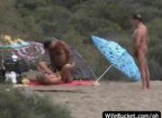 Swingers on the beach