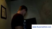 Gay boy gets an anonymous blowjob