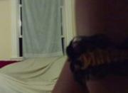 Blonde strips and plays