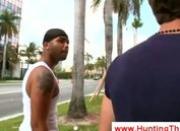 Bad black guy sucking cock in supermarket