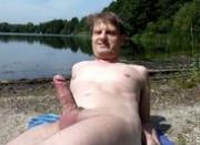 Nice jerkoff at the lake