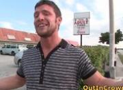 Exciting public place free gay porno in a Video Store