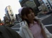 Naughty Asian girl is pissing in public