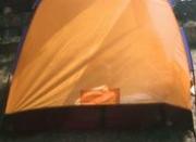 Loly jerking off in the tent