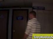 Straight dumbass sucked at gloryhole