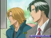 Anime gay gangbang and anal sex fun