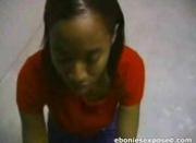 Amateur Black GF Stroking Cock