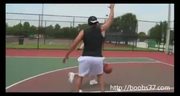 Cute Latina tits out on basketball court