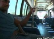 Gay cock riding on public bus