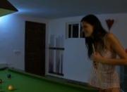 two lezzies masturbation on billiard