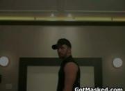 Super good looking gay hunk masturbating