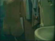 Chick masturbates on hidden cam in the bathroom